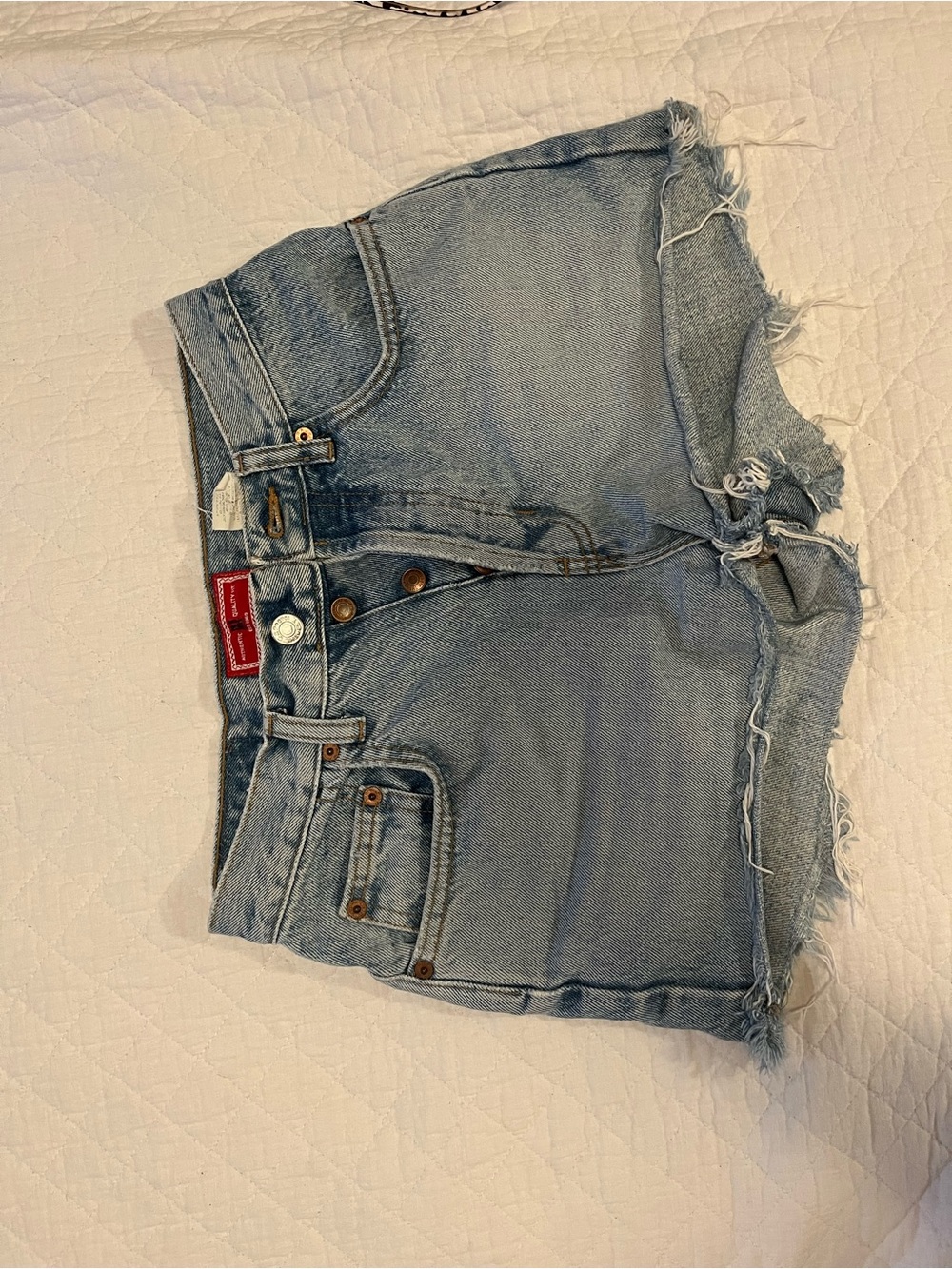 Vintage GAP Light Wash Frayed Hem Denim Jean Shorts